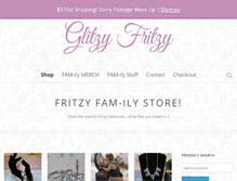 Tablet Screenshot of glitzyfritzy.com